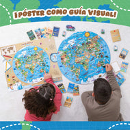 Puzzle XXL de 70 Piezas - Mapa del Mundo
