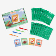 Cuadernos con Rotuladores de Tinta Invisible y Luz UV - Dinosaurios