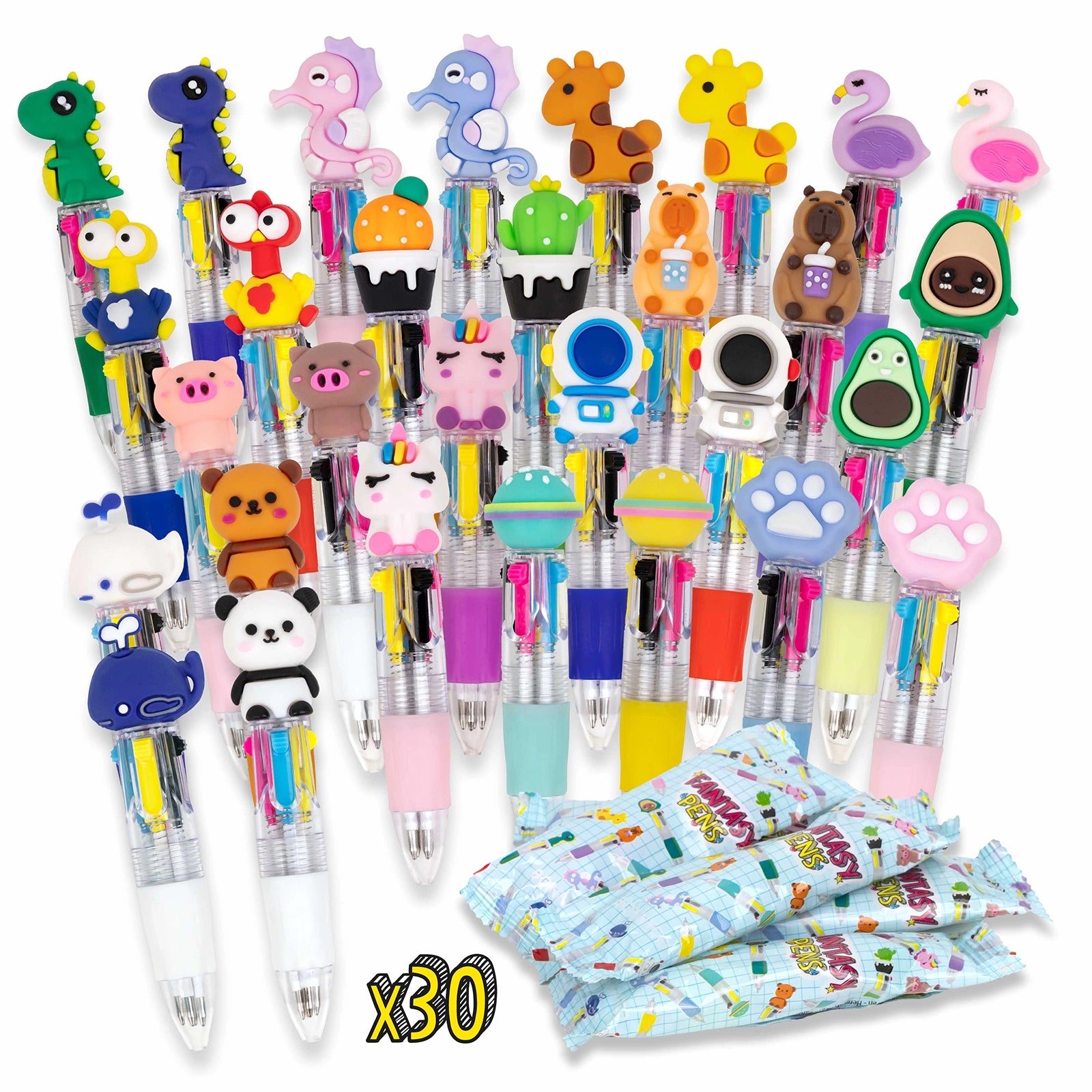 Bolígrafos Multicolor con Figuras