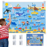 Panel Sensorial de Fieltro del Mundo Marino