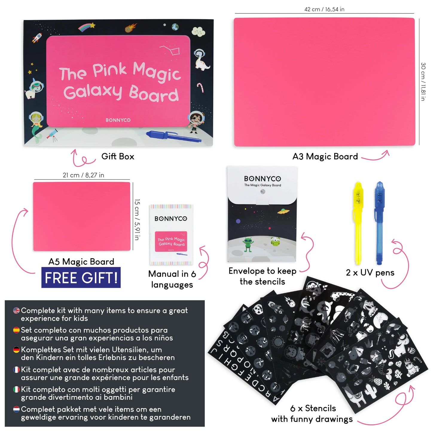 Pink Magic Board - A3