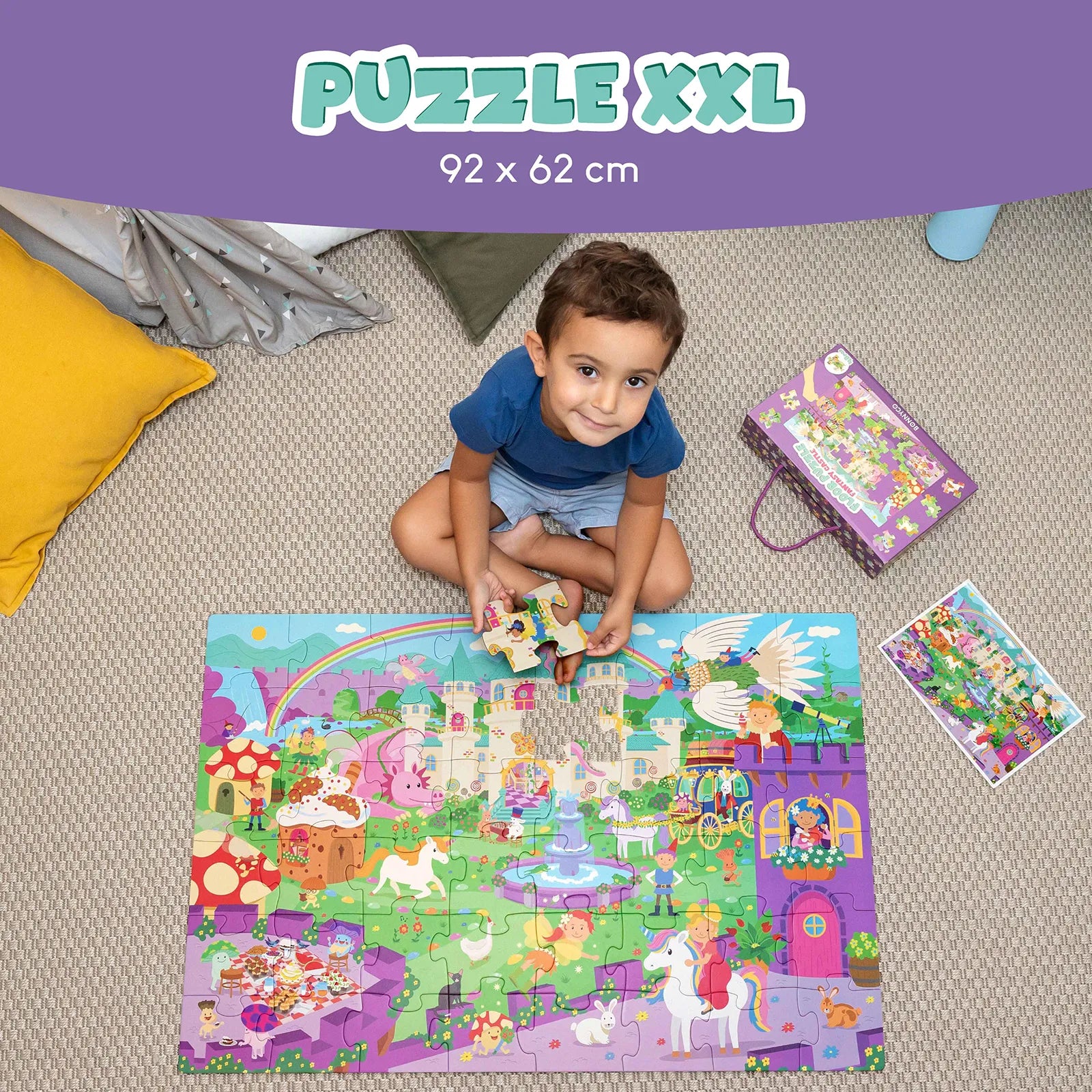 Puzzle XXL de 48 Piezas - Castillo de Fantasía