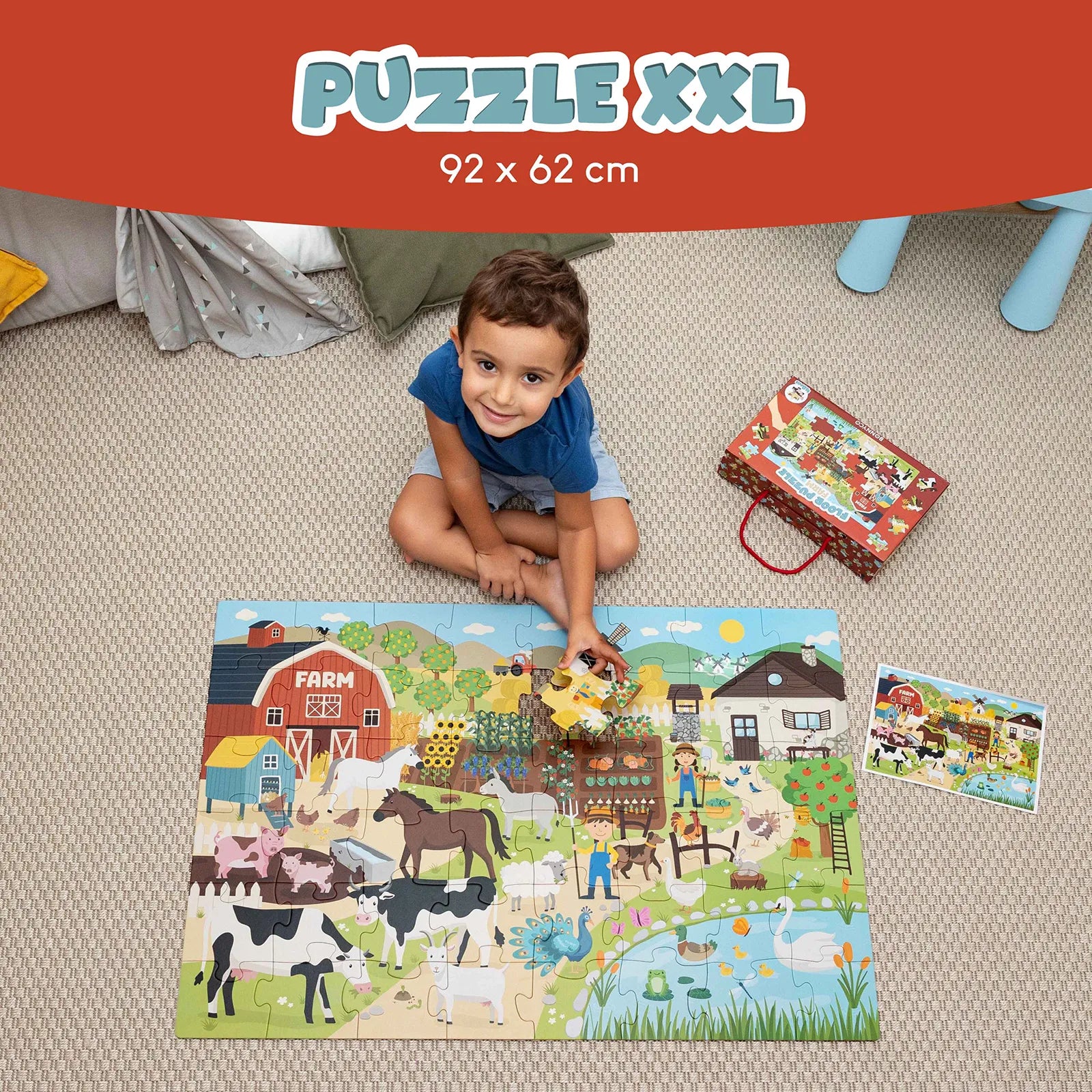 Puzzle XXL de 48 piezas - Granja
