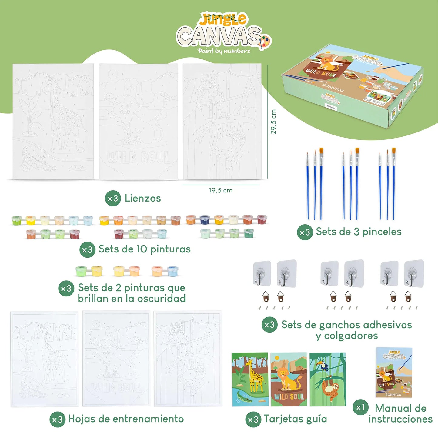 Pintar por Números - Animales de la Jungla