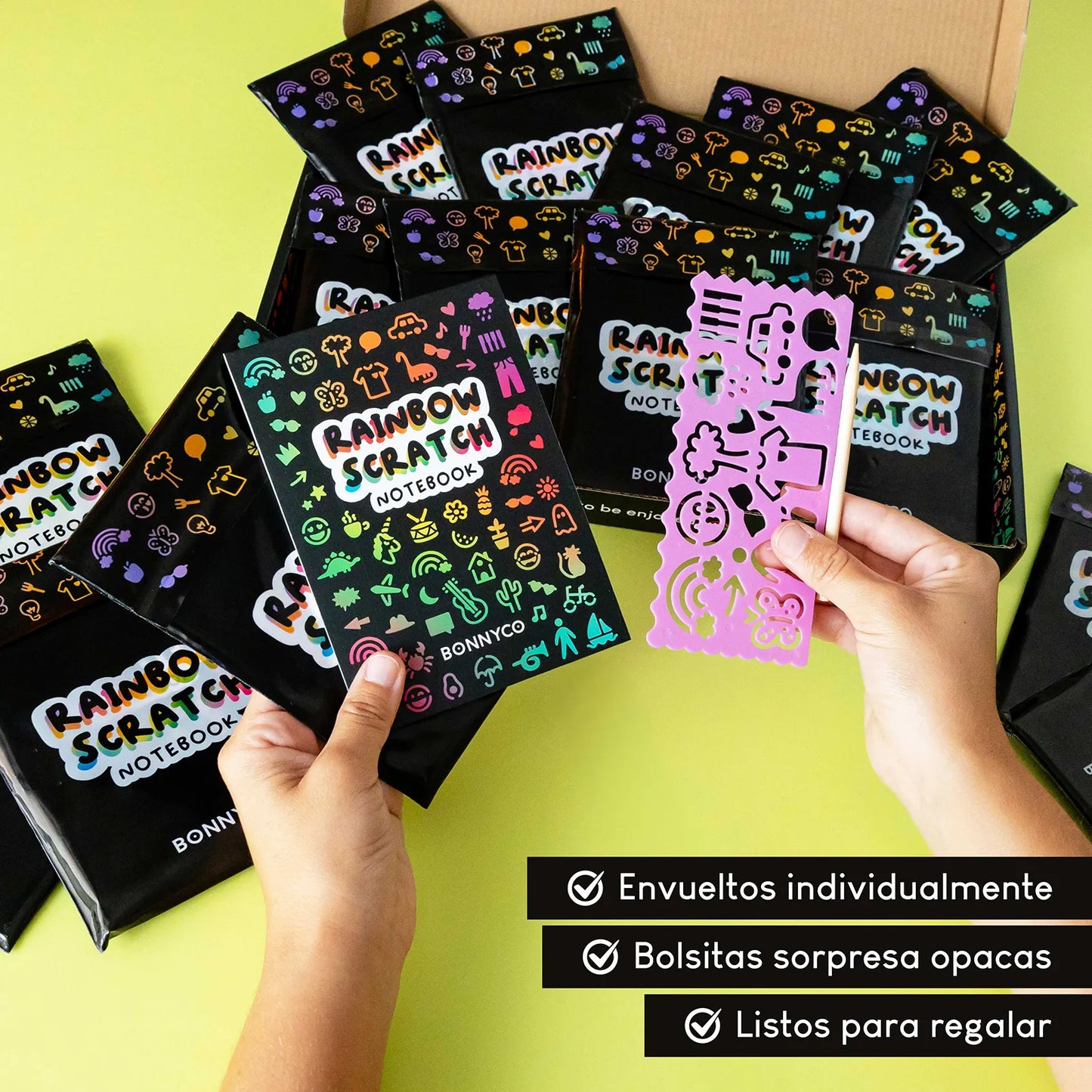 Cuadernos para Rascar con Plantillas