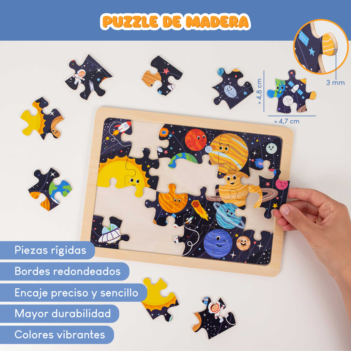 Puzzles de Madera de 24 Piezas con Diferentes Escenas
