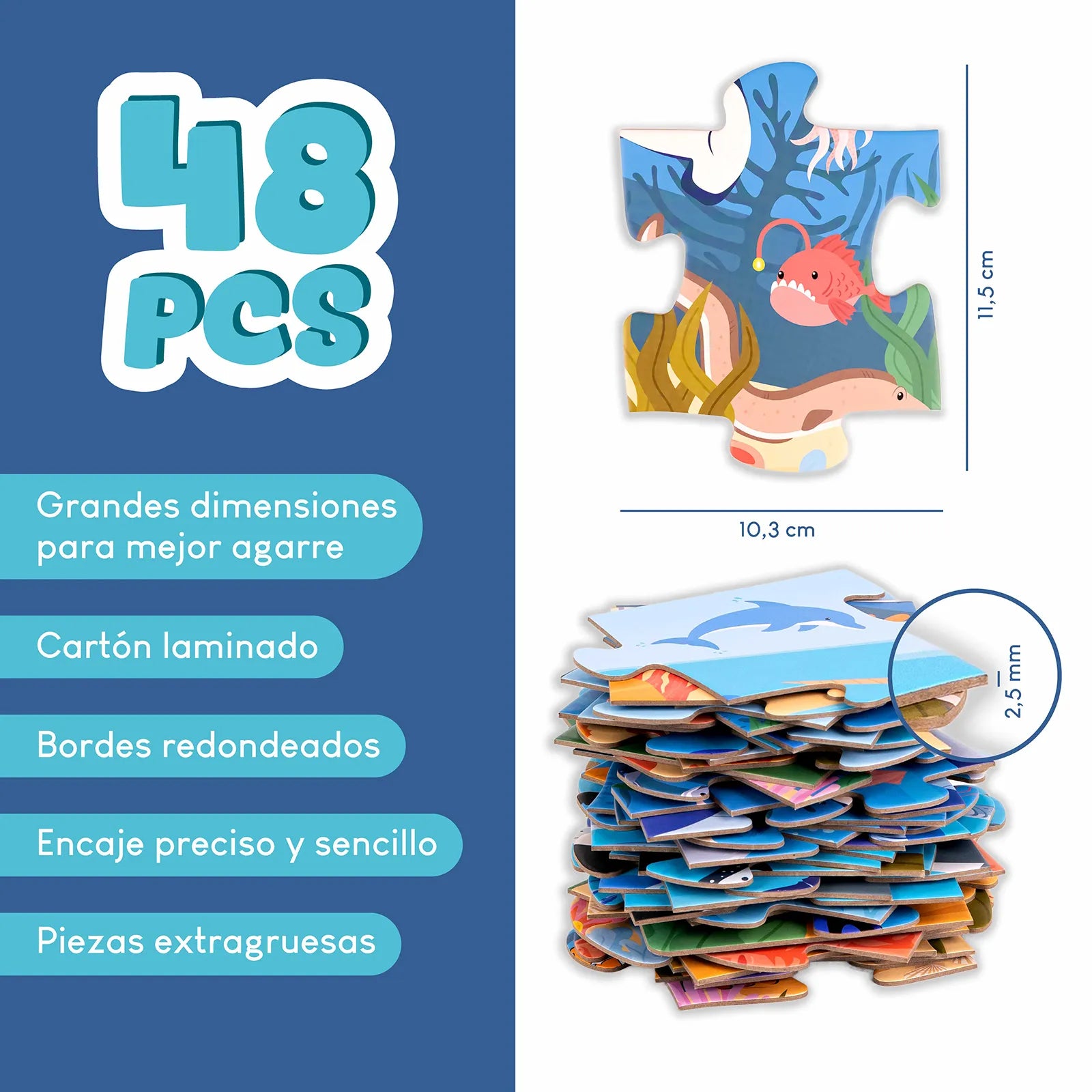 Puzzle XXL de 48 piezas - Océano