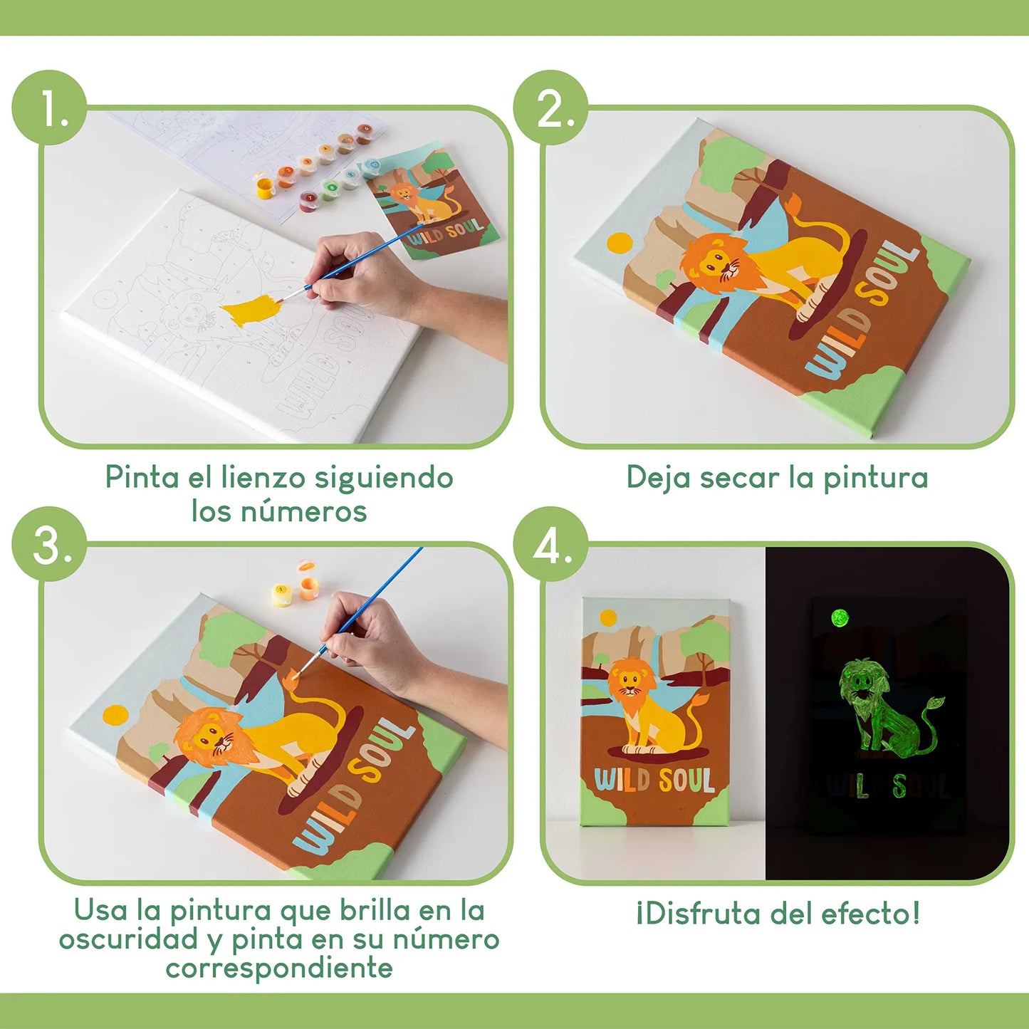 Pintar por Números - Animales de la Jungla