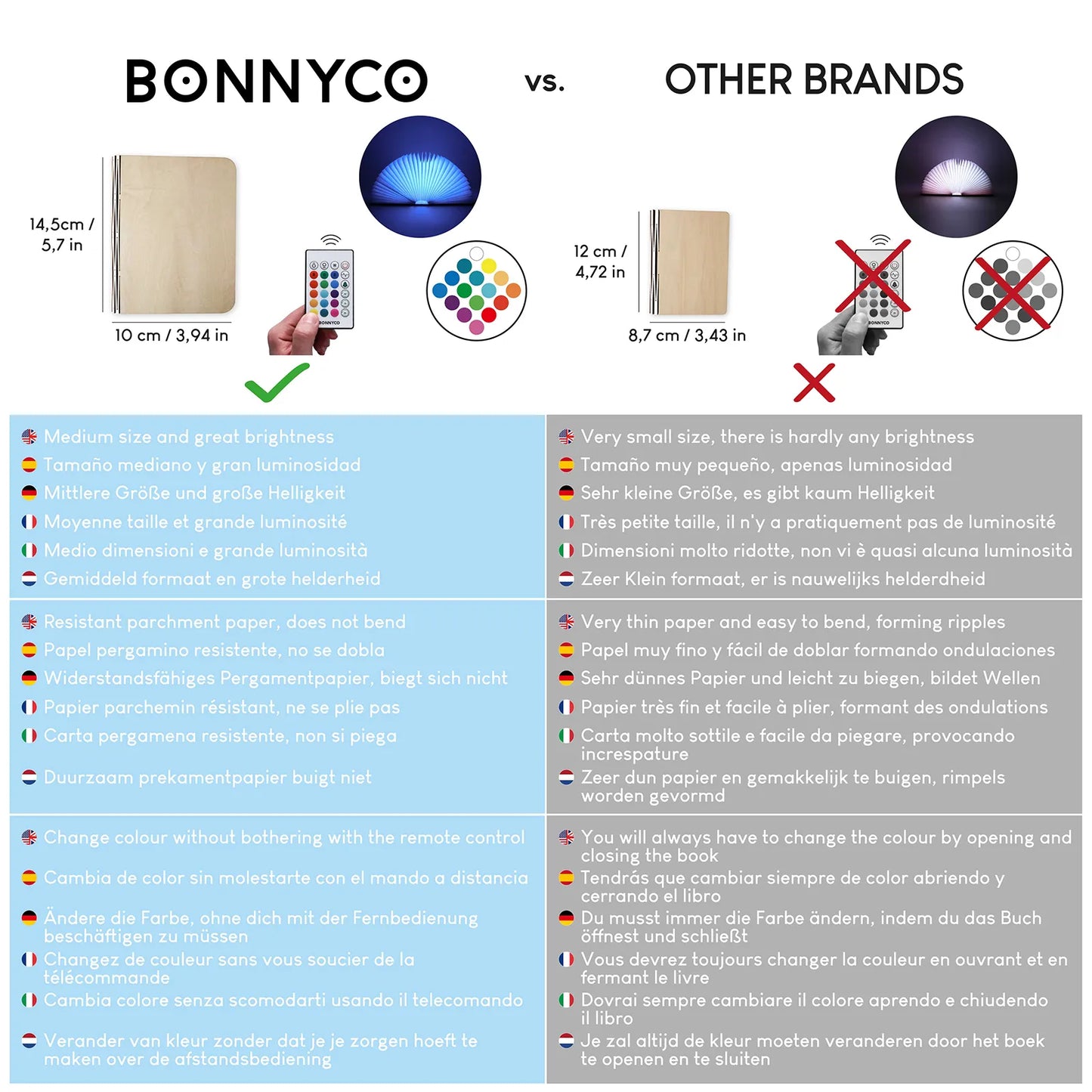 Pequeña Lámpara de Libro - Arce