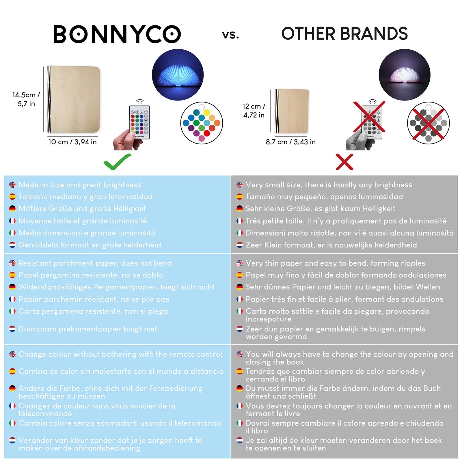 Pequeña Lámpara de Libro - Arce