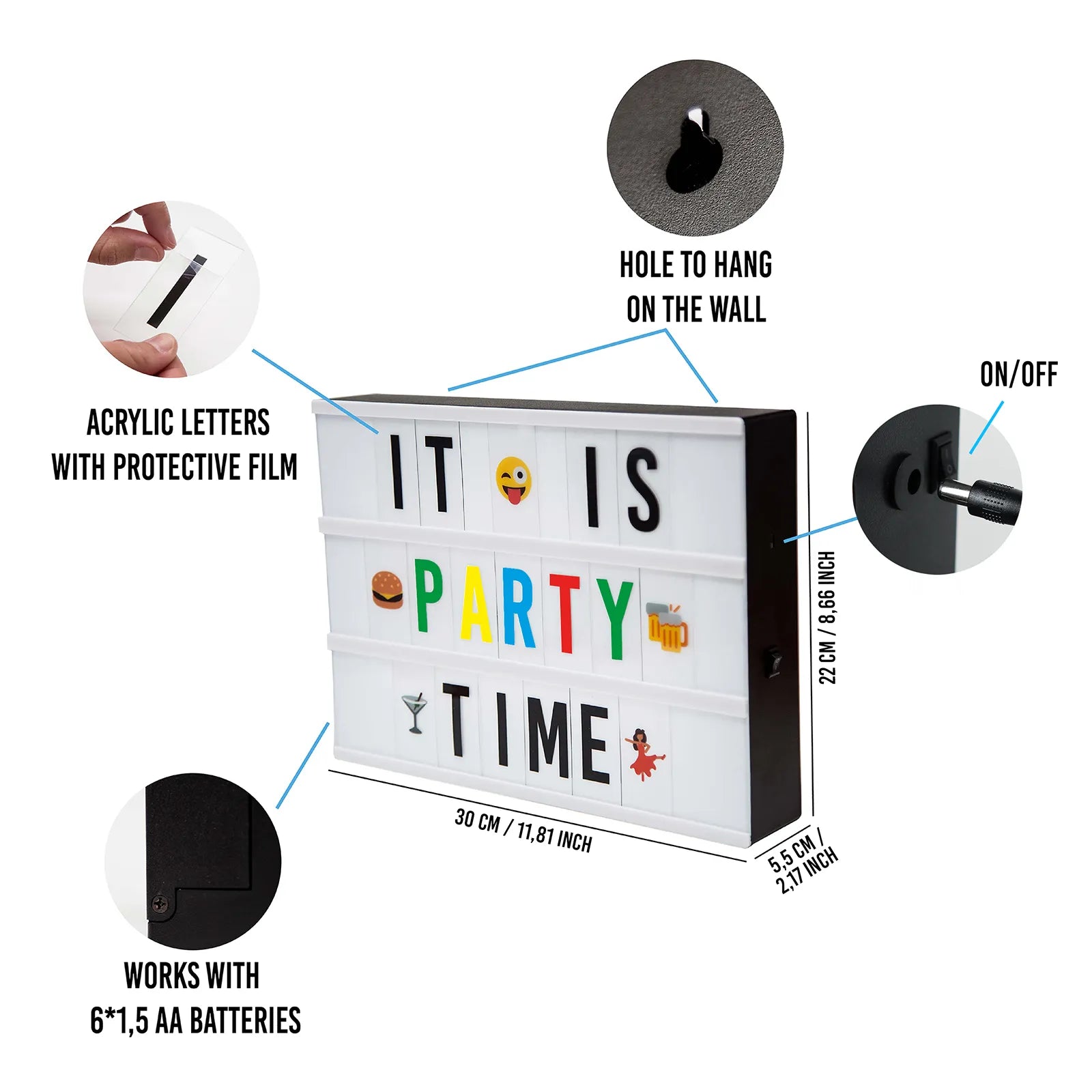 Caja de Luz con Letras - Original