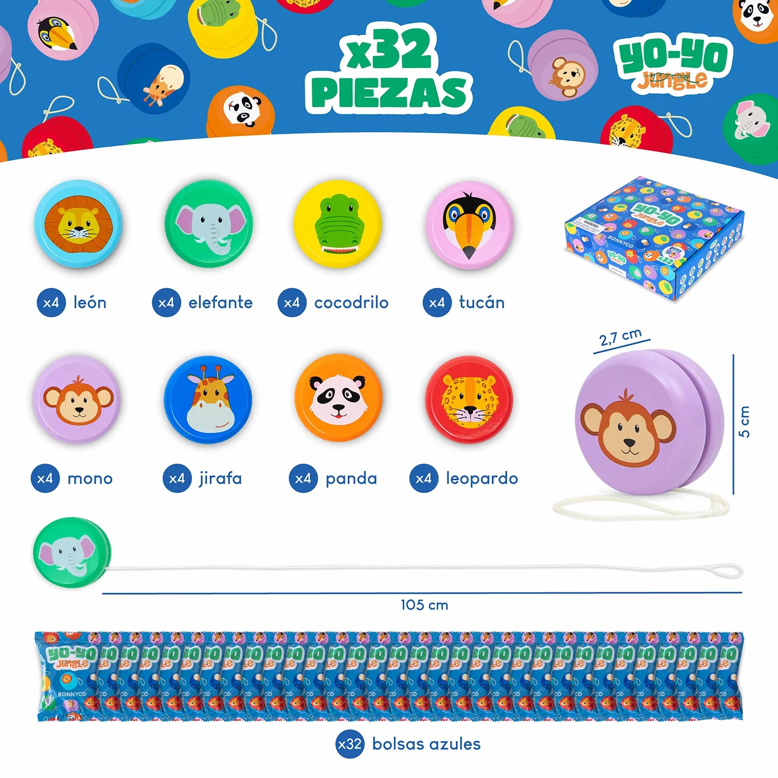 Yoyós de Madera - Jungla
