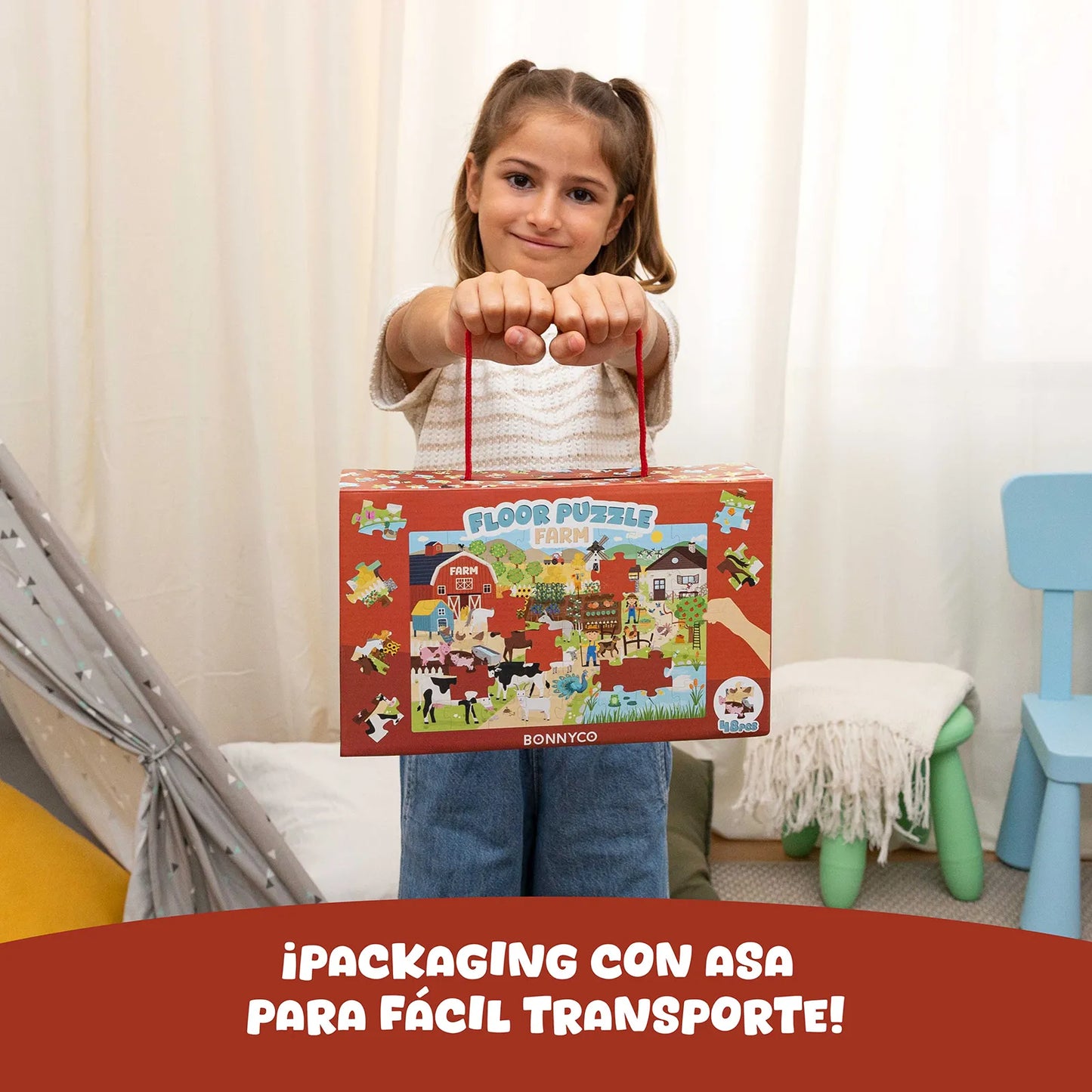 Puzzle XXL de 48 piezas - Granja