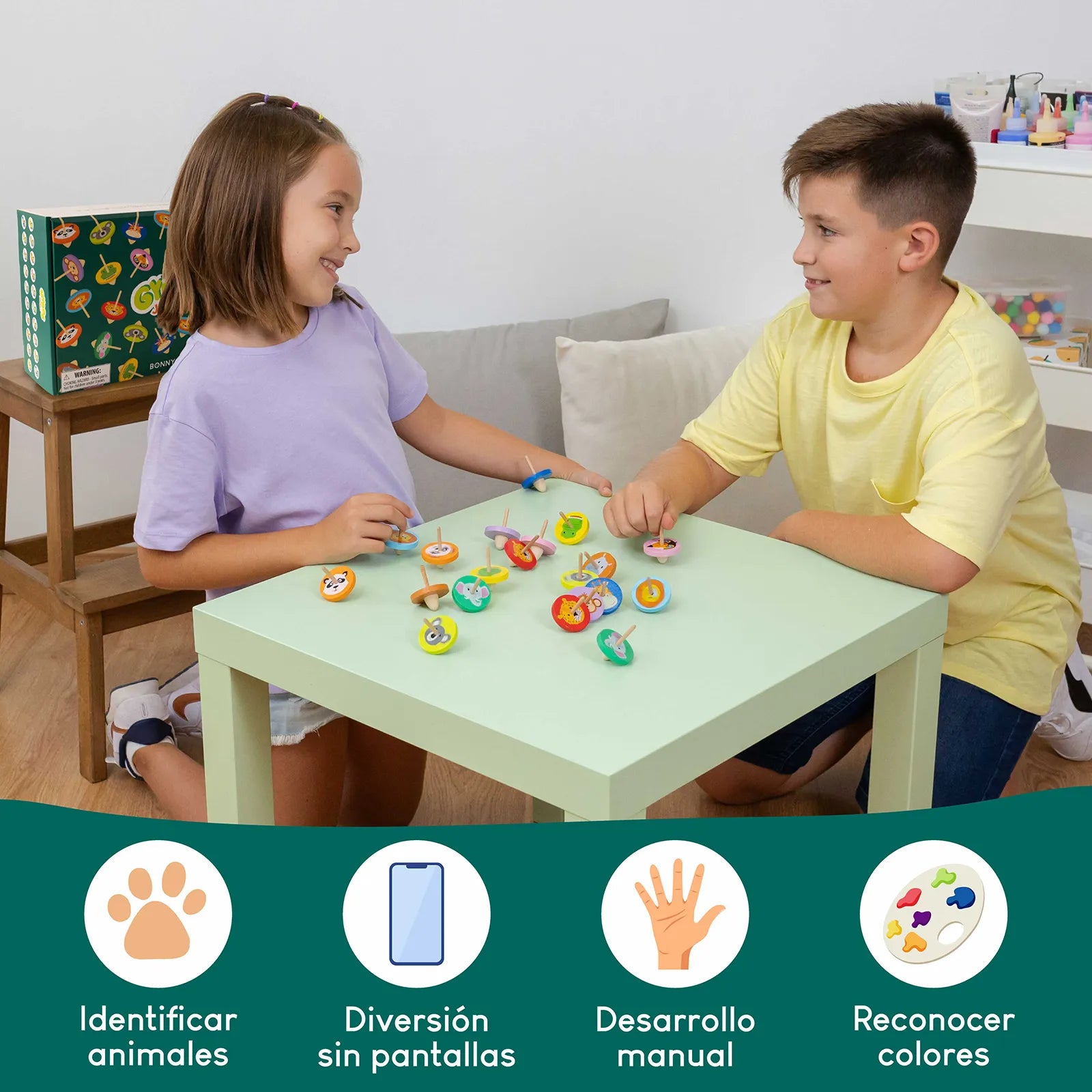 Peonzas de Madera - Jungla