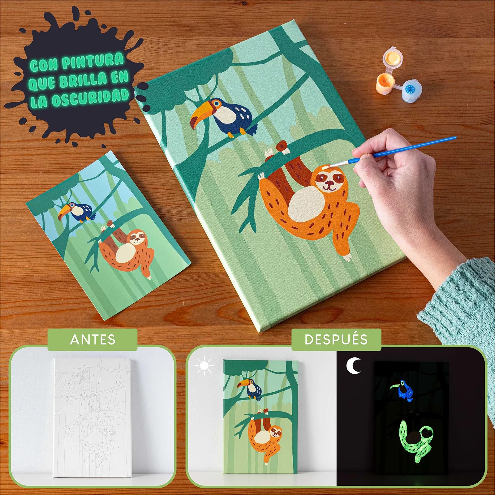 Pintar por Números - Animales de la Jungla