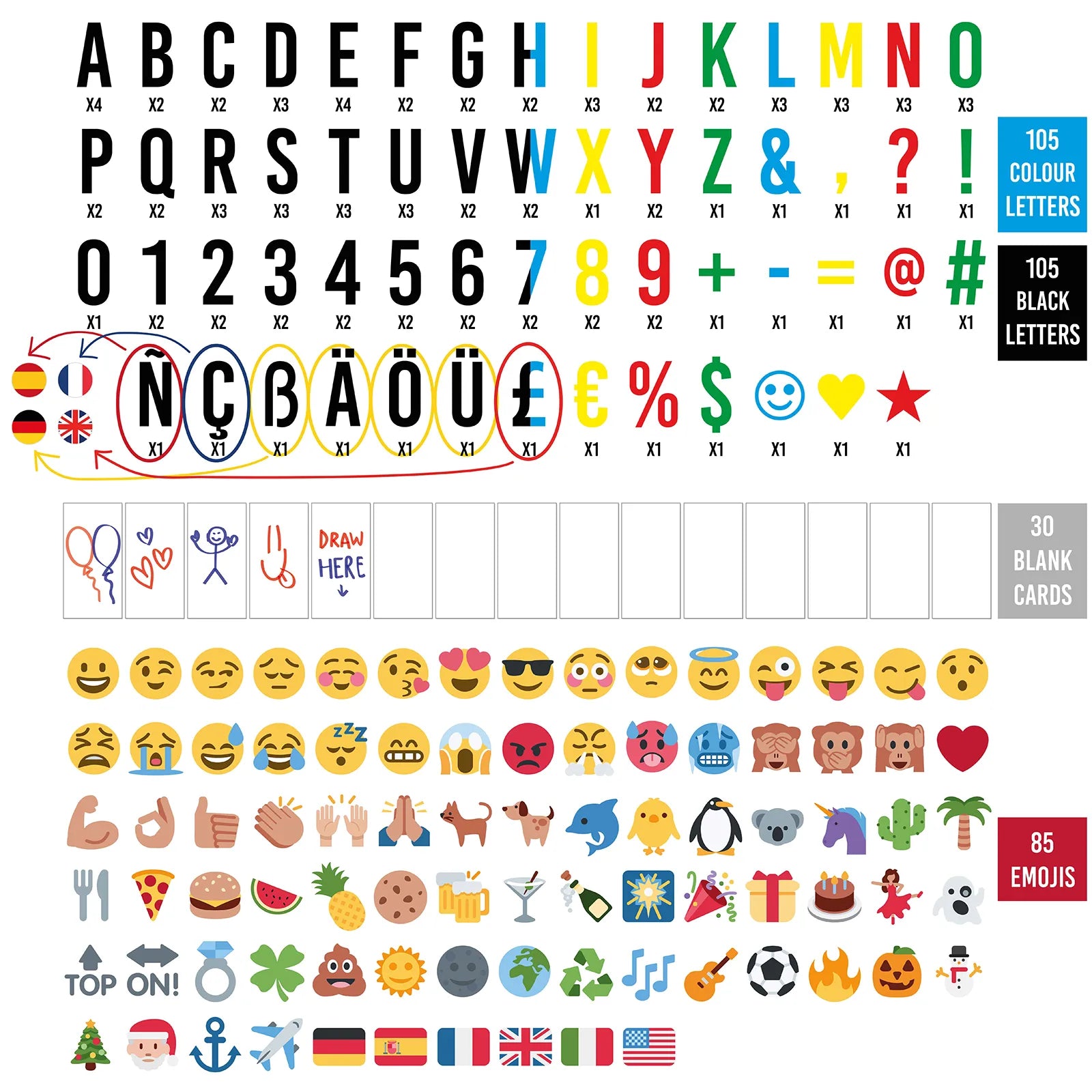 Caja de Luz con Letras - Party