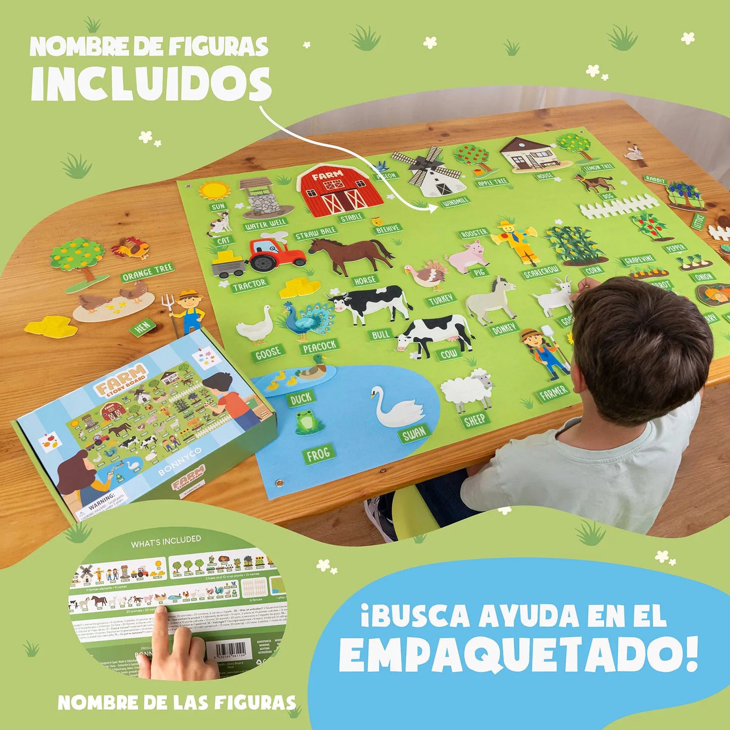 Panel Sensorial de Fieltro de la Granja