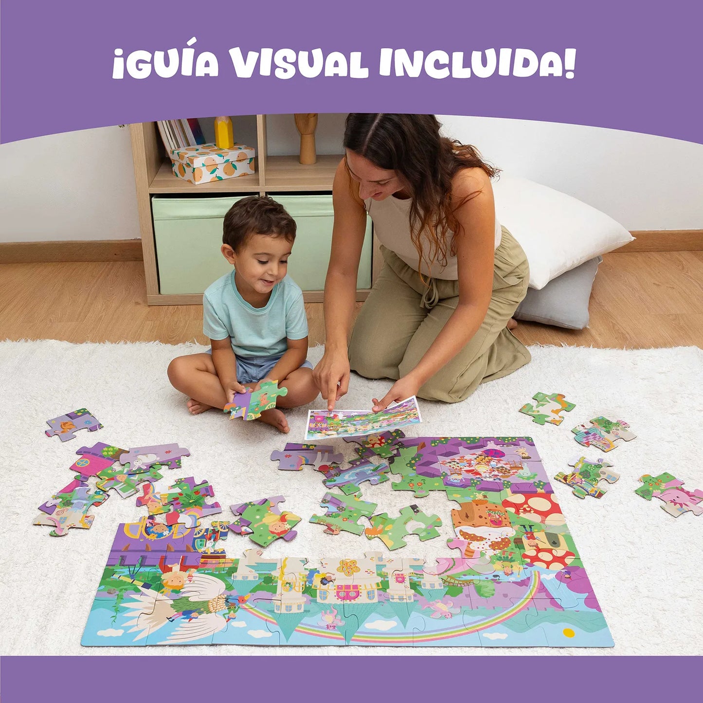 Puzzle XXL de 48 Piezas - Castillo de Fantasía