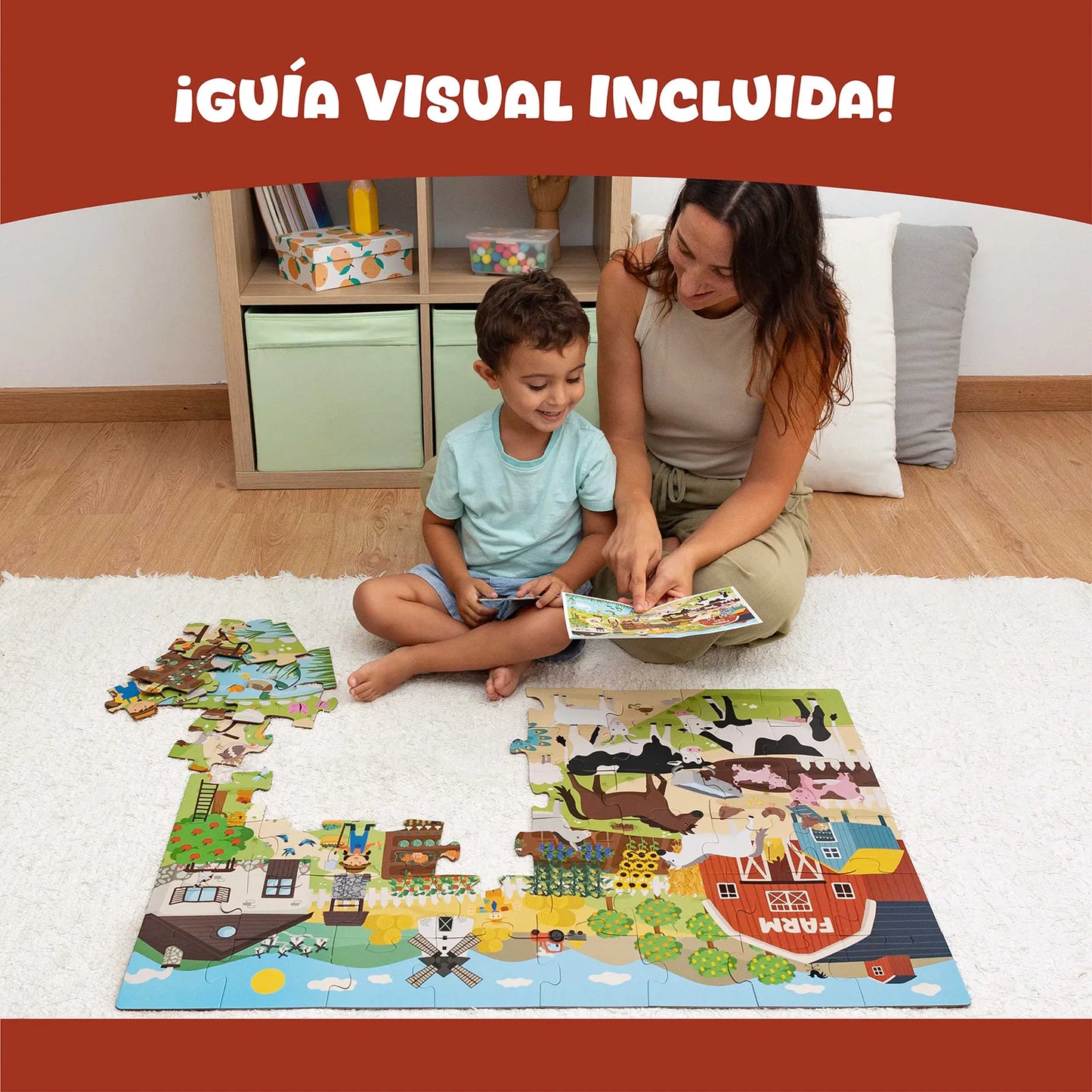 Puzzle XXL de 48 piezas - Granja