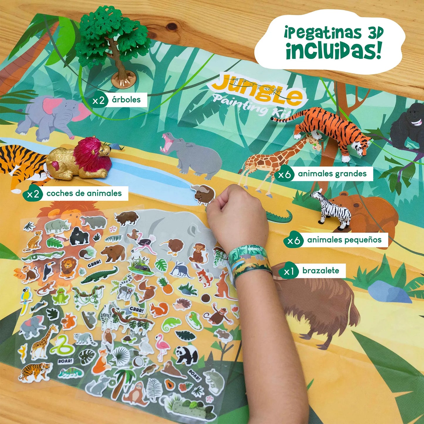 Figuras de Animales de la Jungla para Pintar