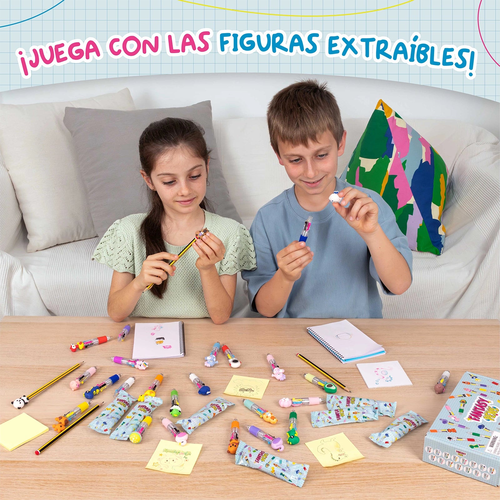 Bolígrafos Multicolor con Figuras