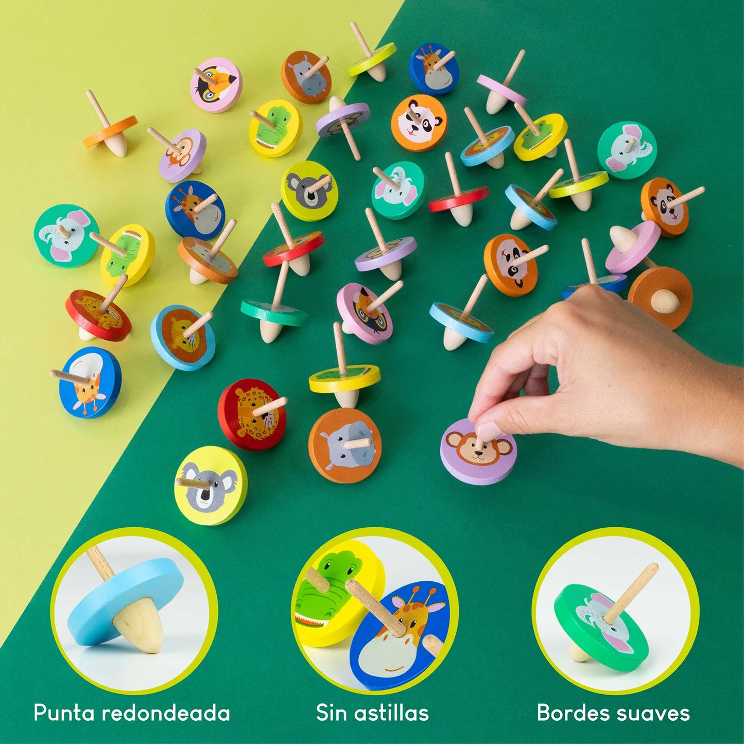 Peonzas de Madera - Jungla