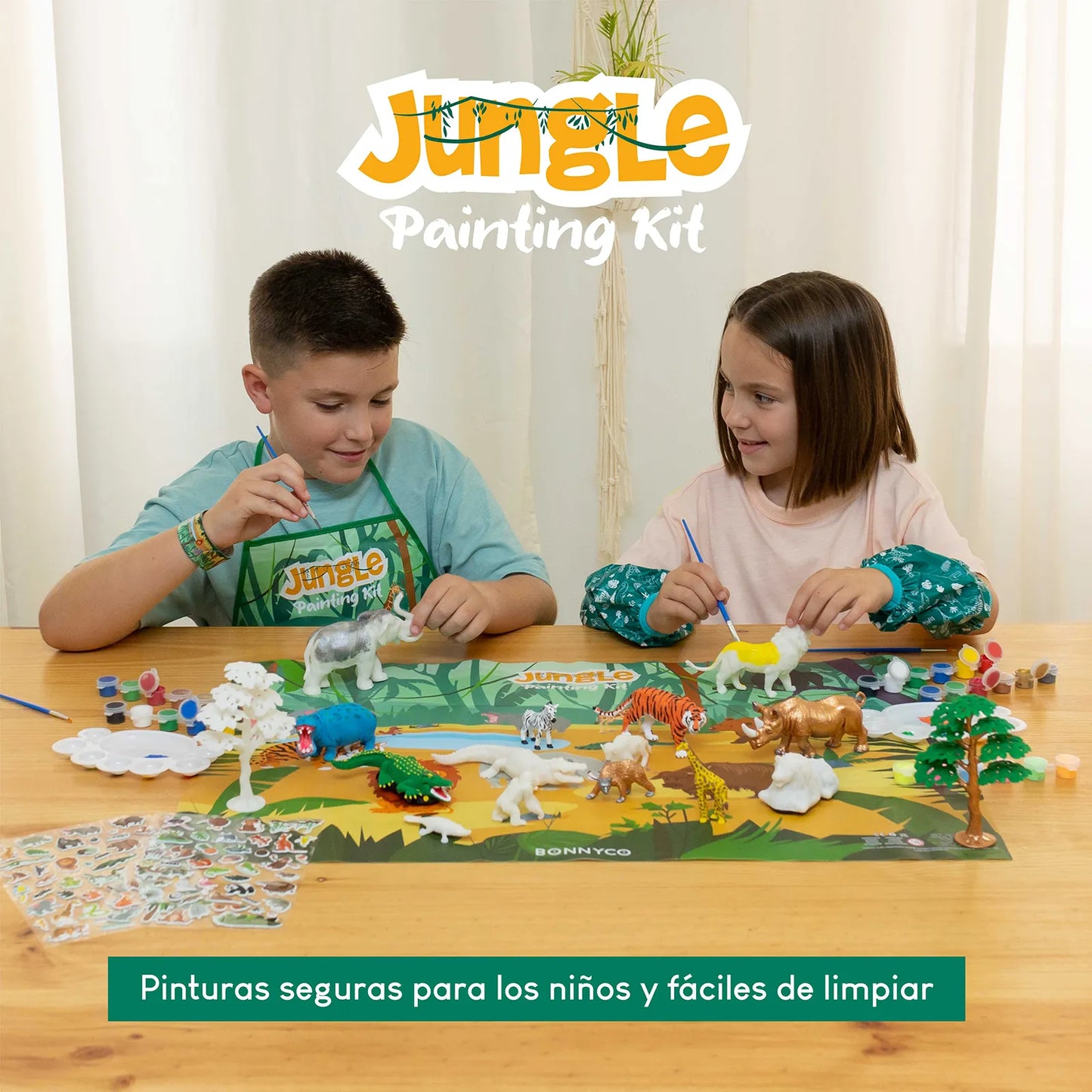 Figuras de Animales de la Jungla para Pintar