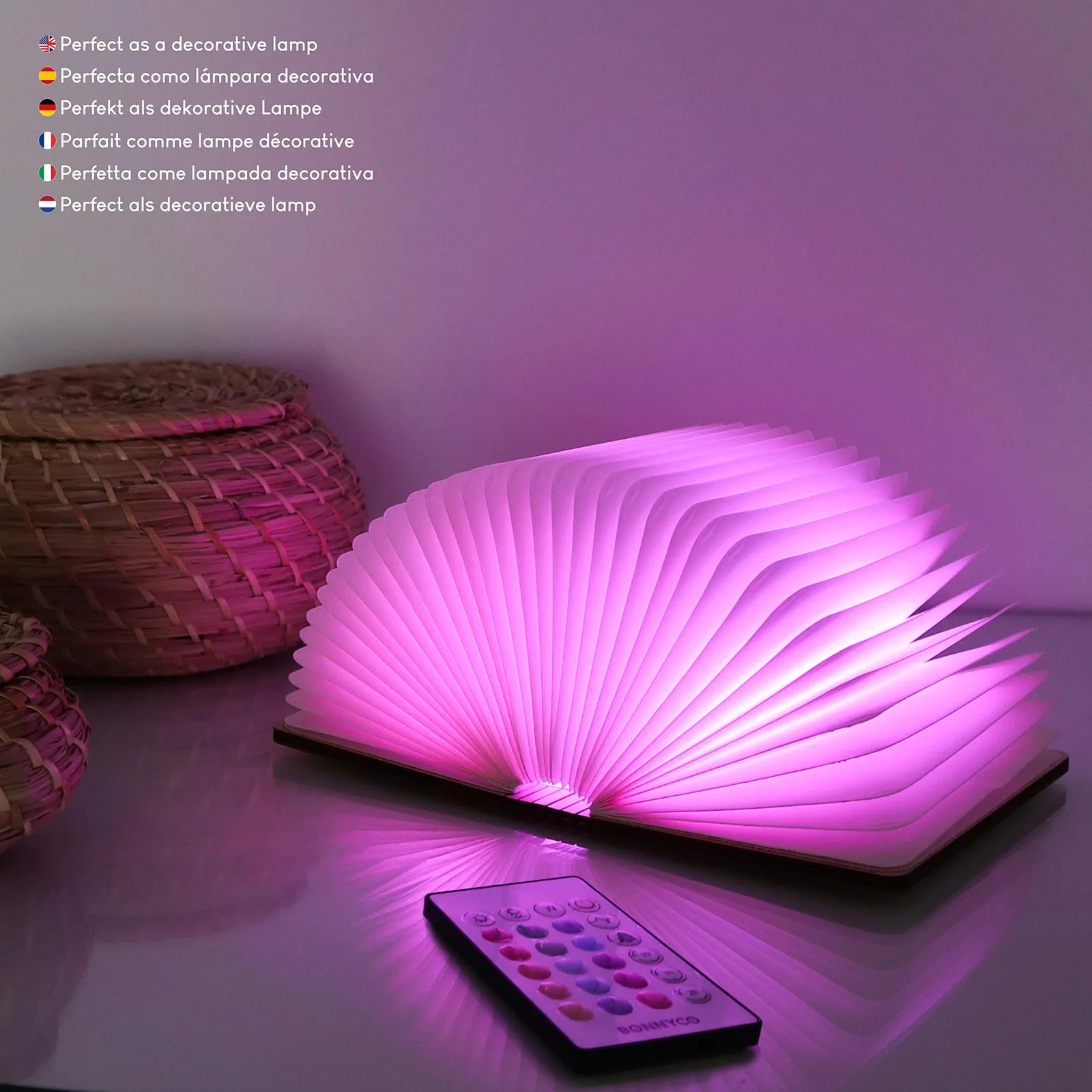 Pequeña Lámpara de Libro - Arce