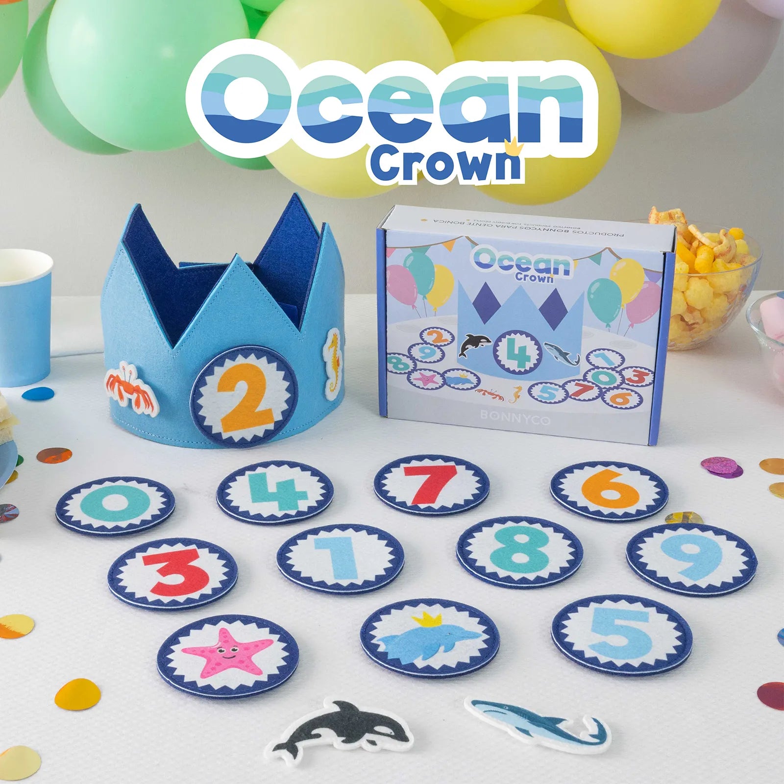 Corona de Cumpleaños - Mundo Marino