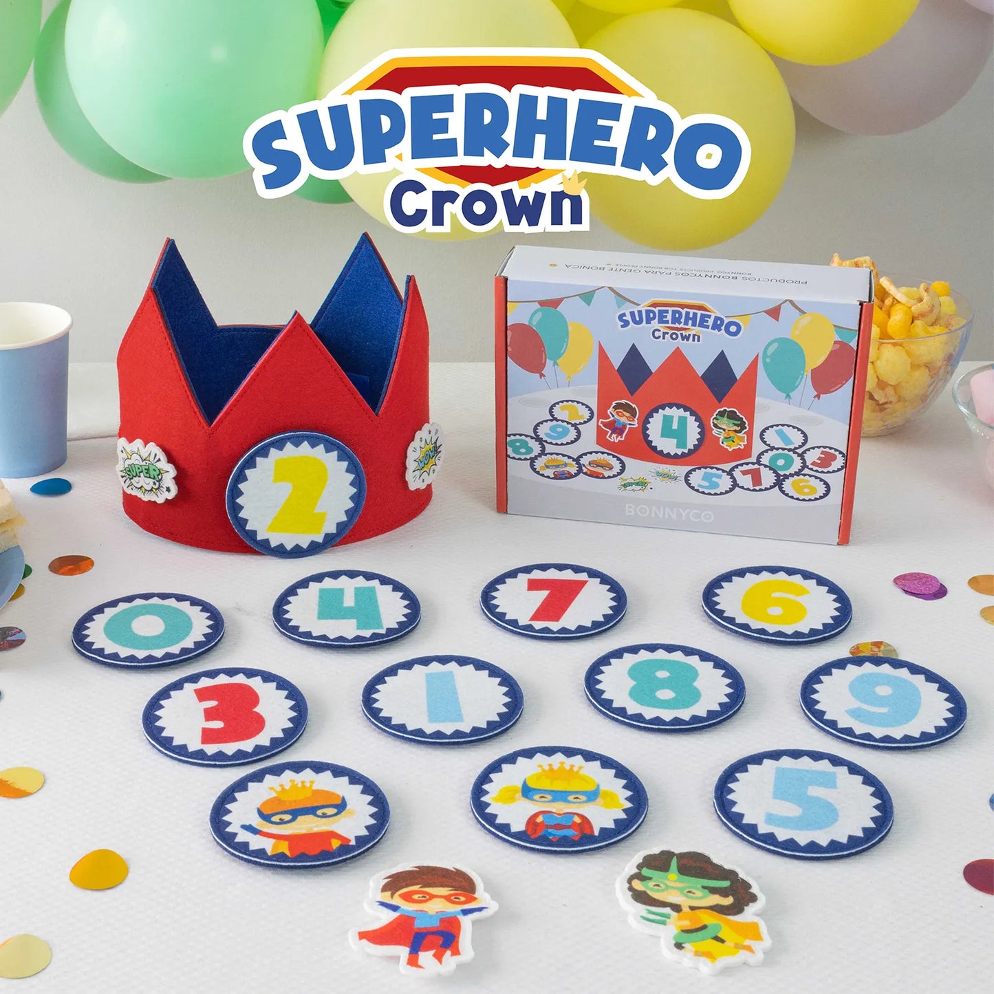 Corona de Cumpleaños - Superhéroes