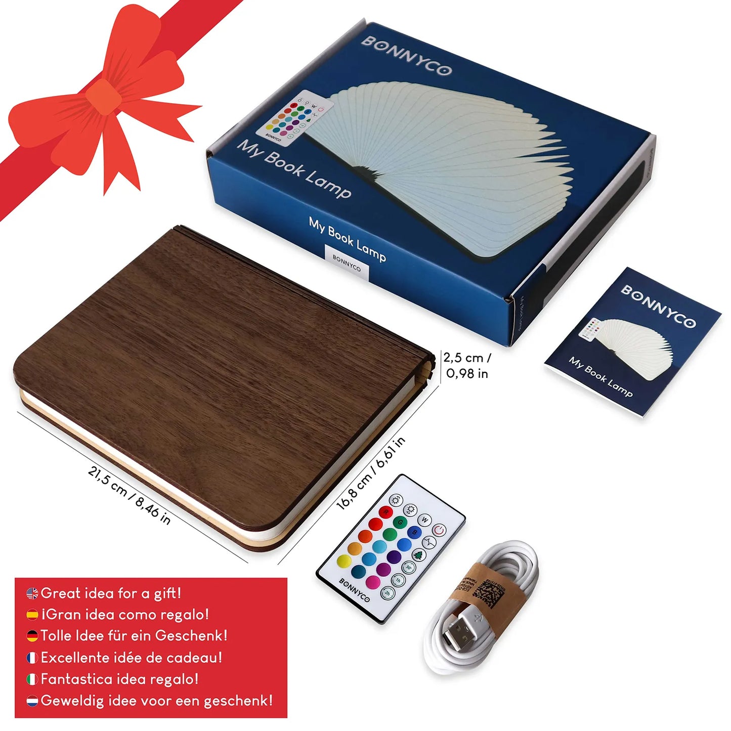 Lámpara de Libro - Nogal