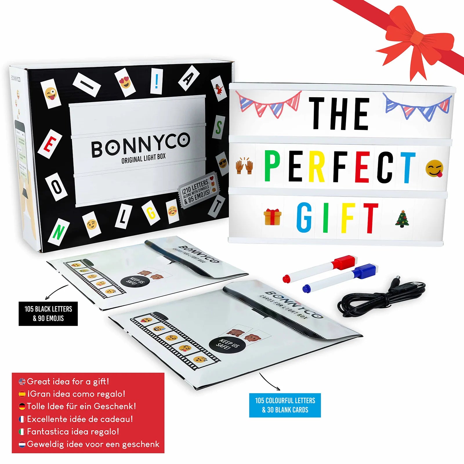 Caja de Luz con Letras - Party