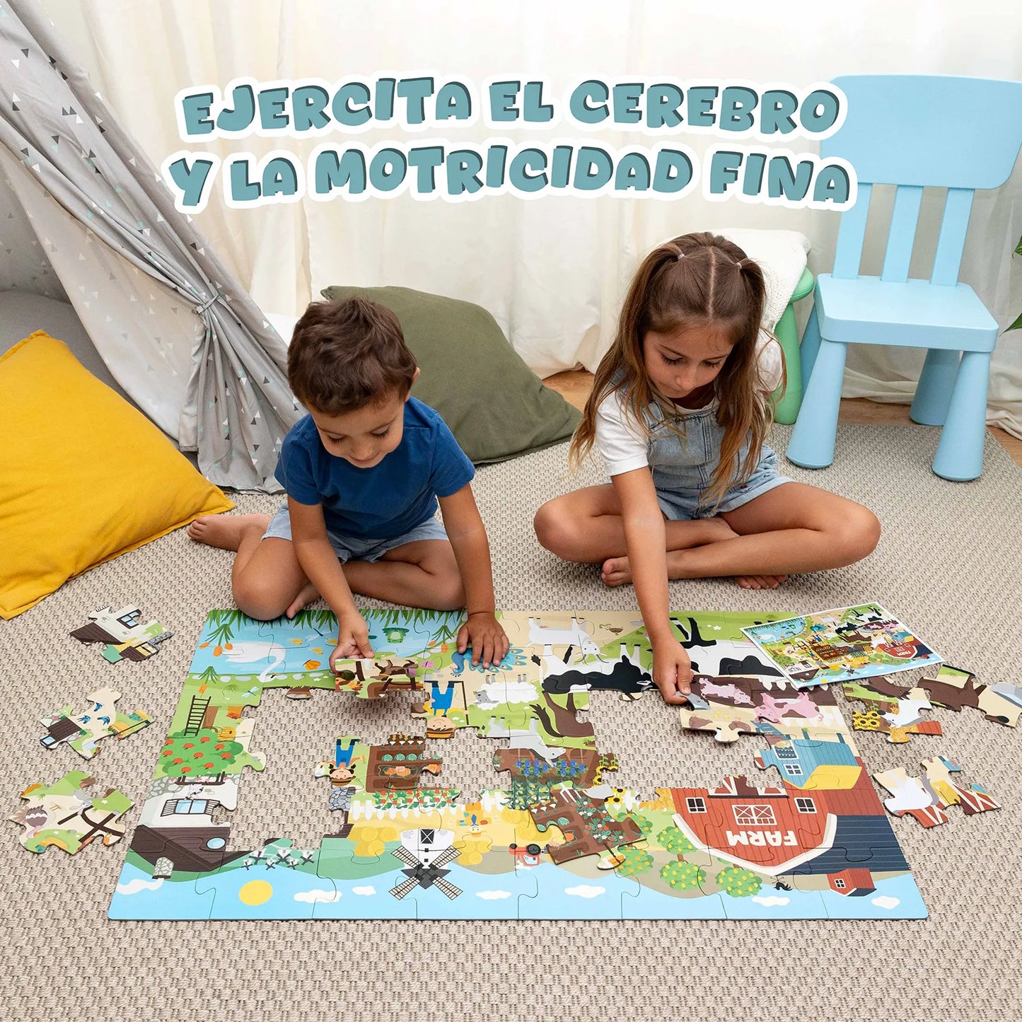 Puzzle XXL de 48 piezas - Granja