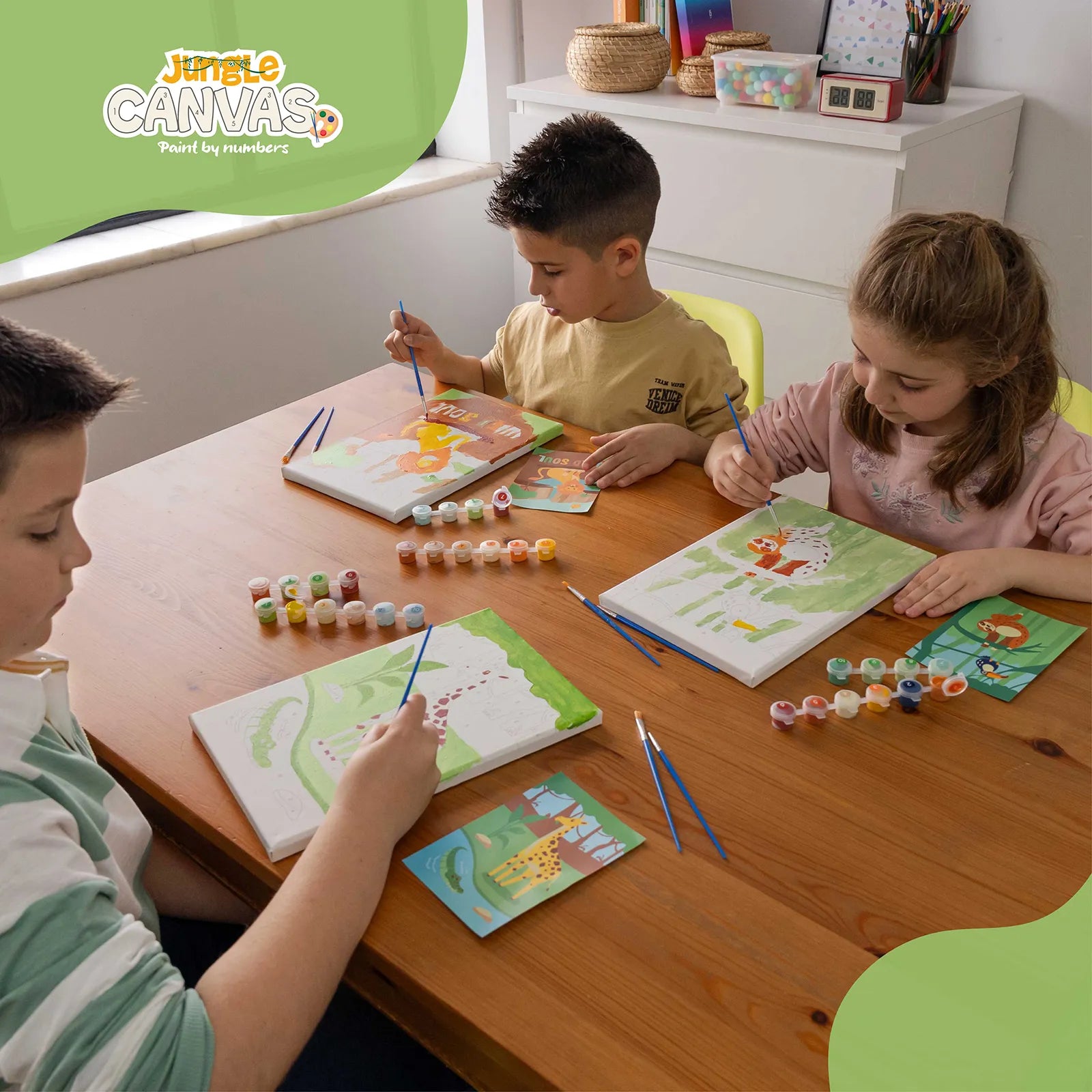 Pintar por Números - Animales de la Jungla