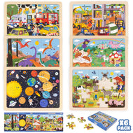 Puzzles de Madera de 24 Piezas con Diferentes Escenas