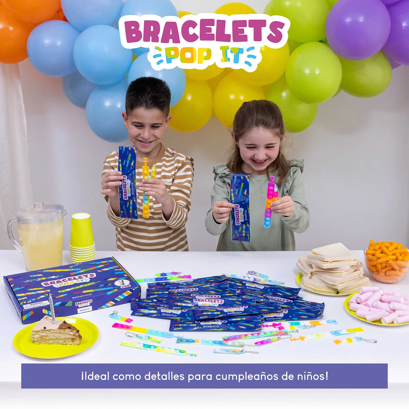 Pulseras Pop It con Llaveros