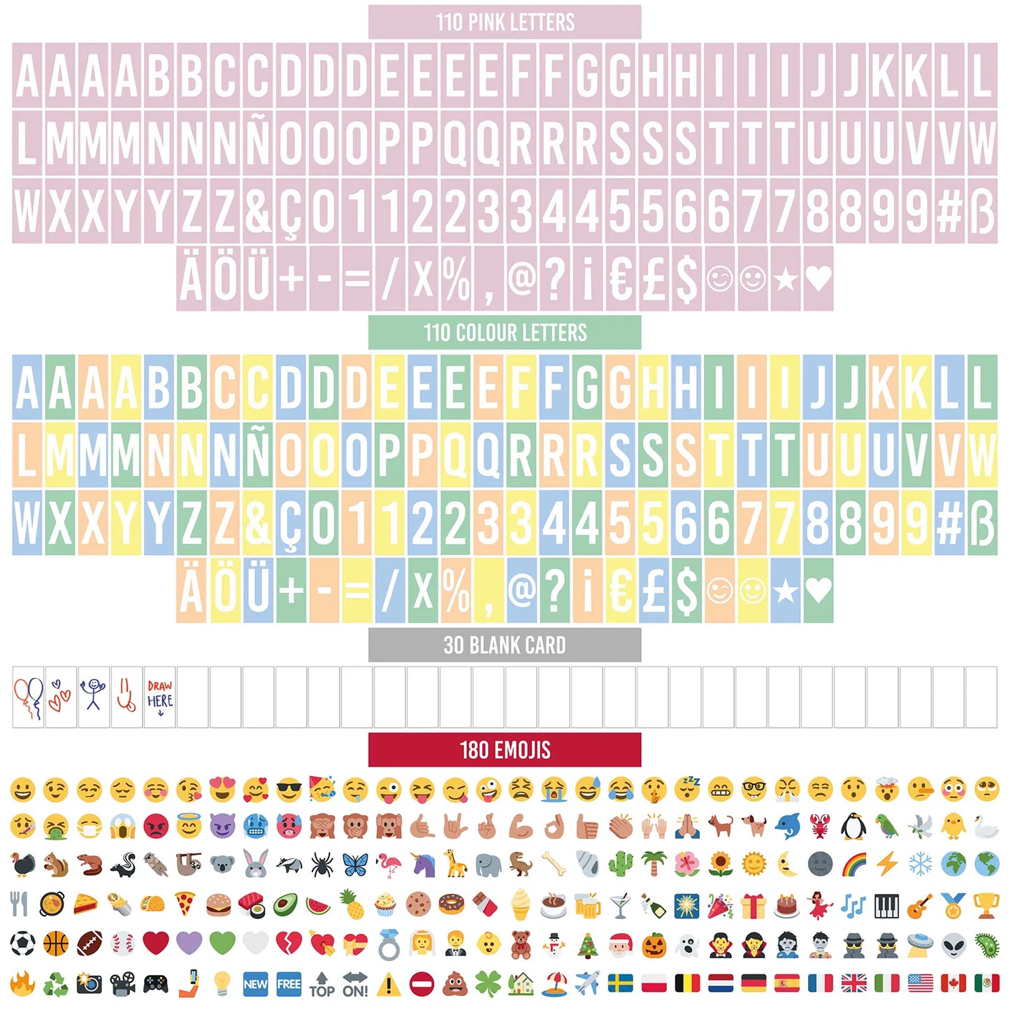 Caja de Luz con Letras - Pink