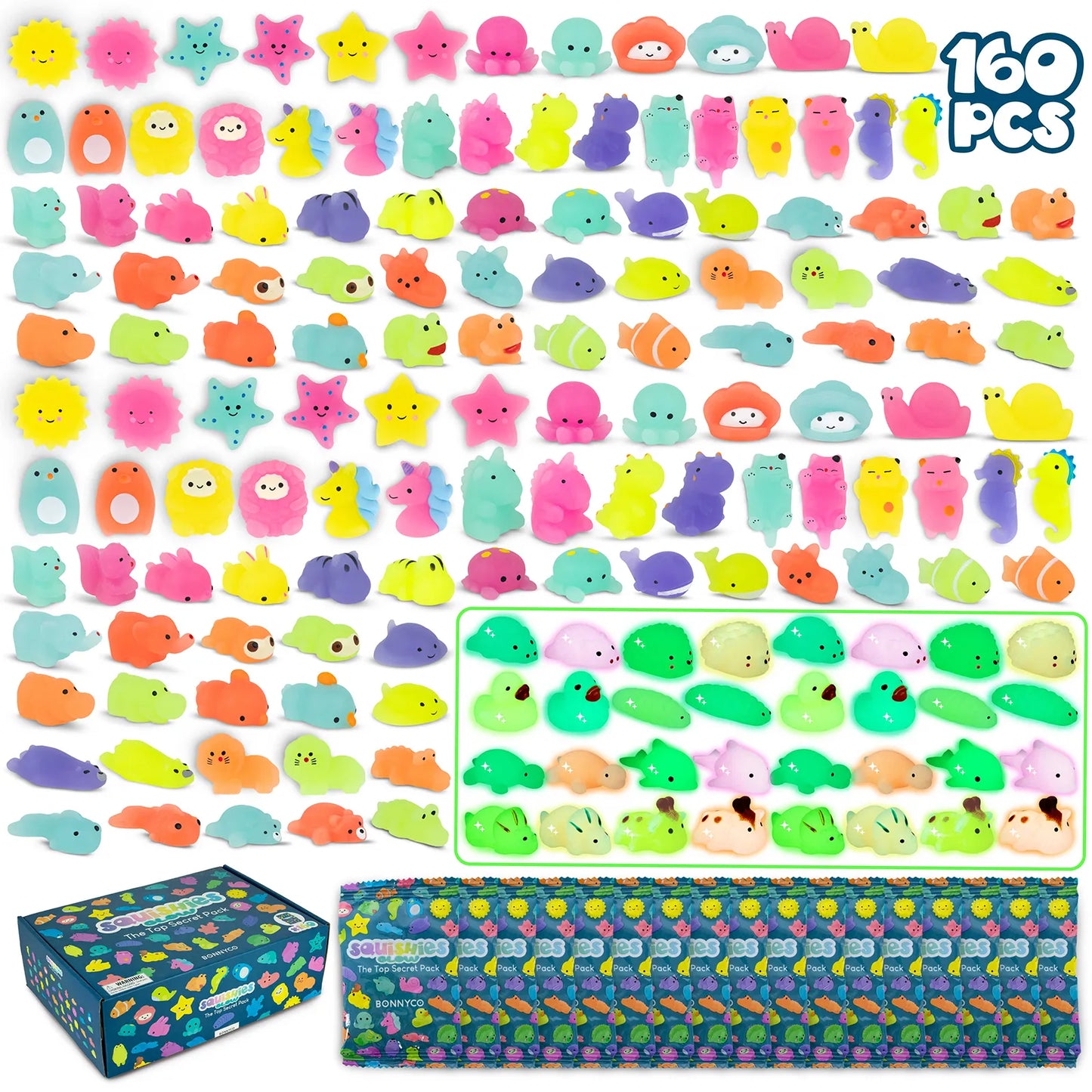 Squishies con Brillo en la Oscuridad