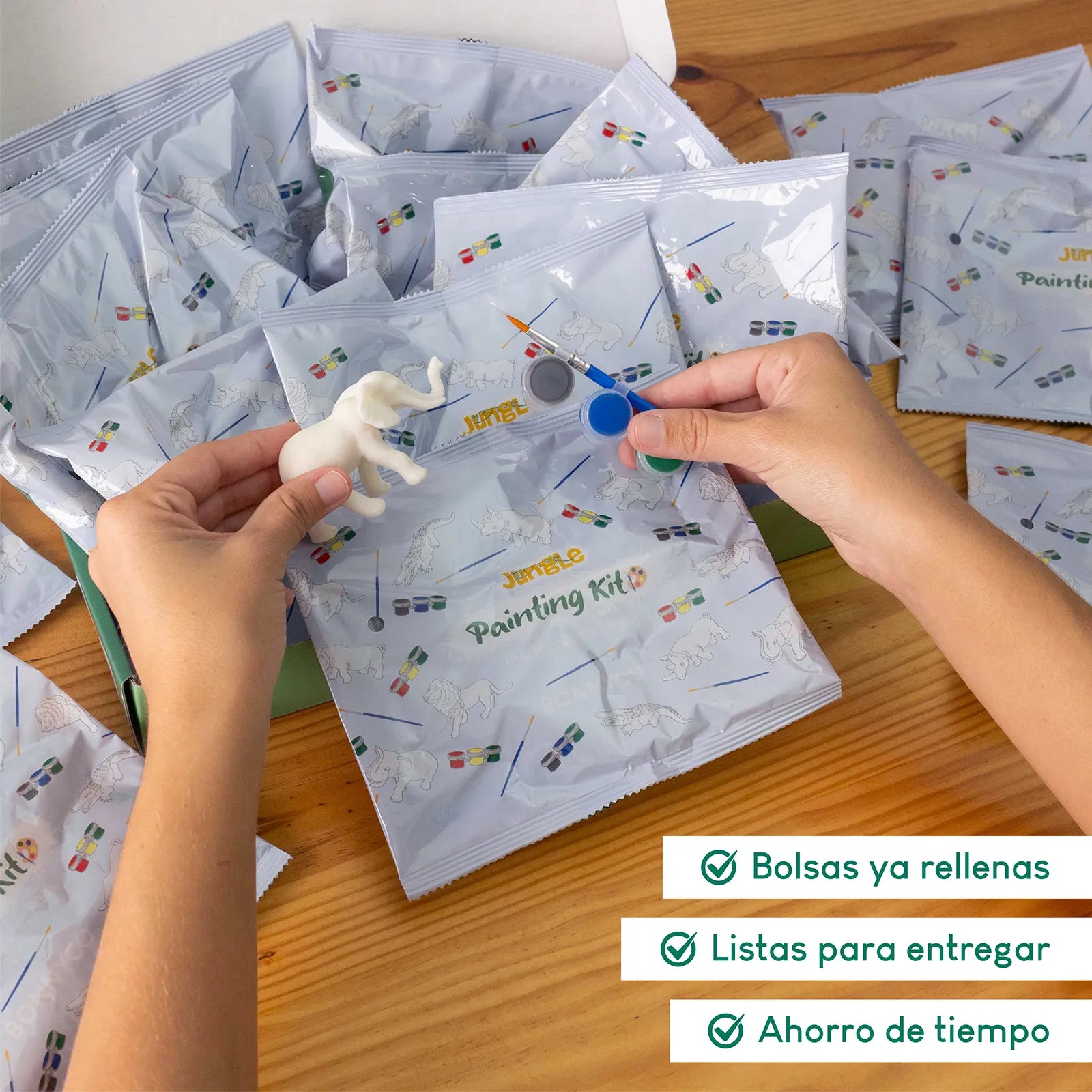 Figuras de Animales de la Jungla para Pintar