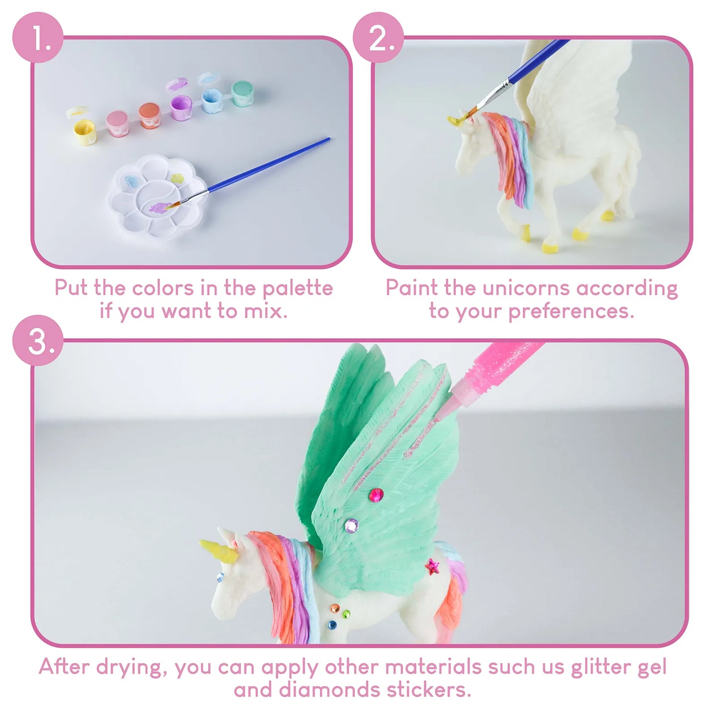 Figuras de Unicornios para Pintar