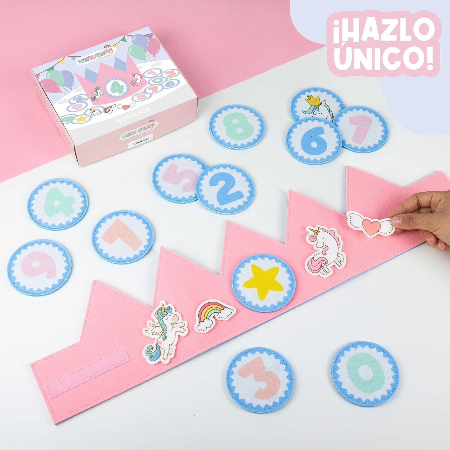 Corona de Cumpleaños - Unicornios