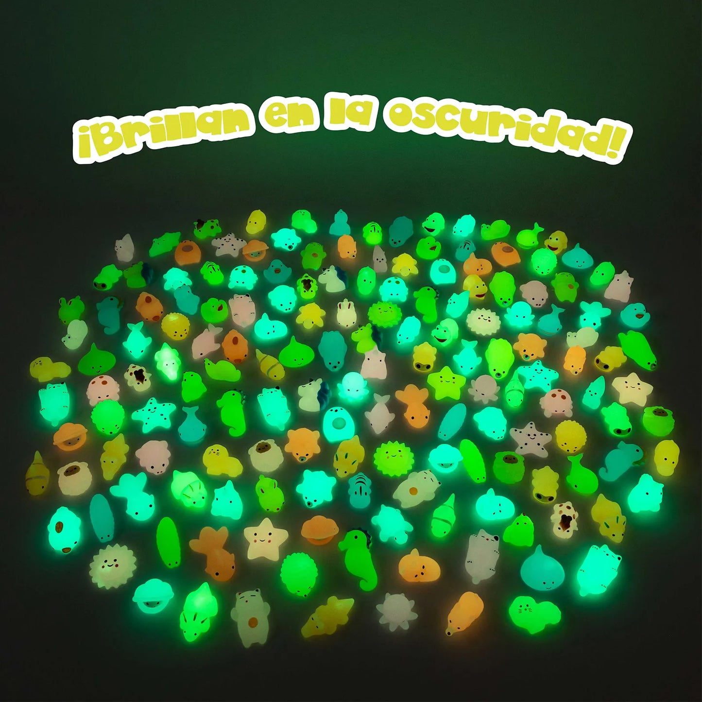 Squishies con Brillo en la Oscuridad
