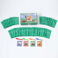 Cuadernos con Rotuladores de Tinta Invisible y Luz UV - Dinosaurios