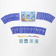 Cuadernos con Rotuladores de Tinta Invisible y Luz UV - Océano