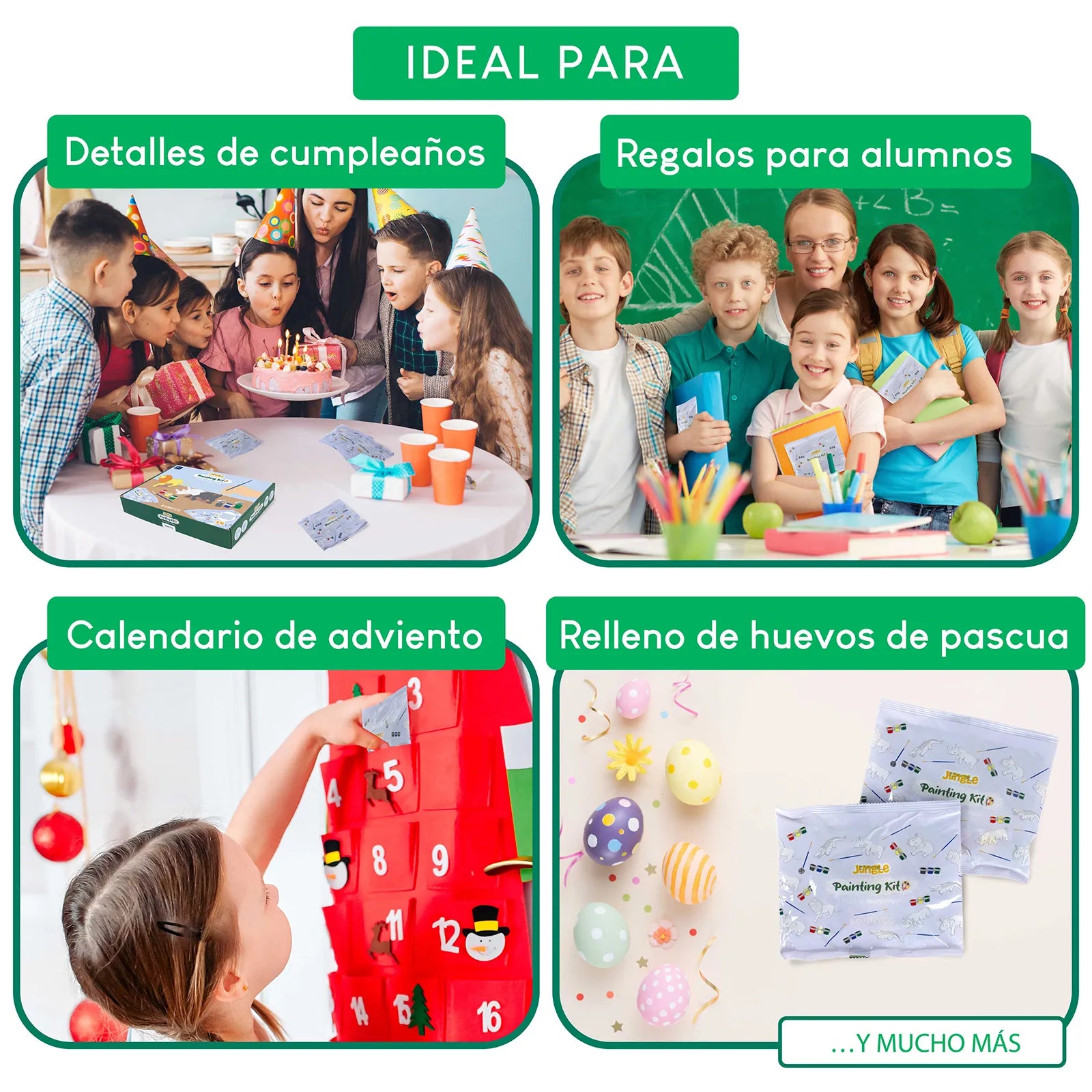 Figuras de Animales de la Jungla para Pintar