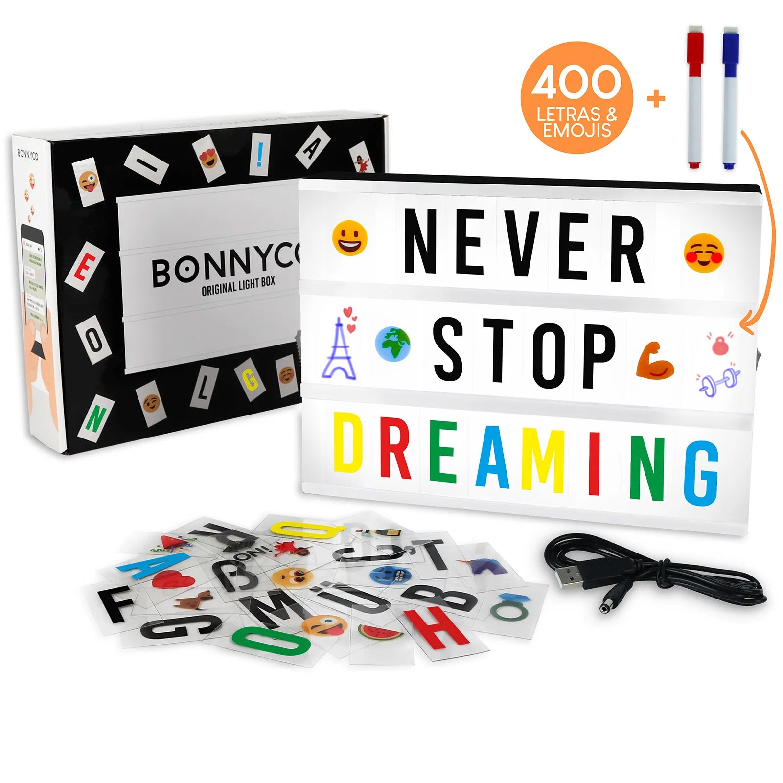 Caja de Luz con Letras - Original