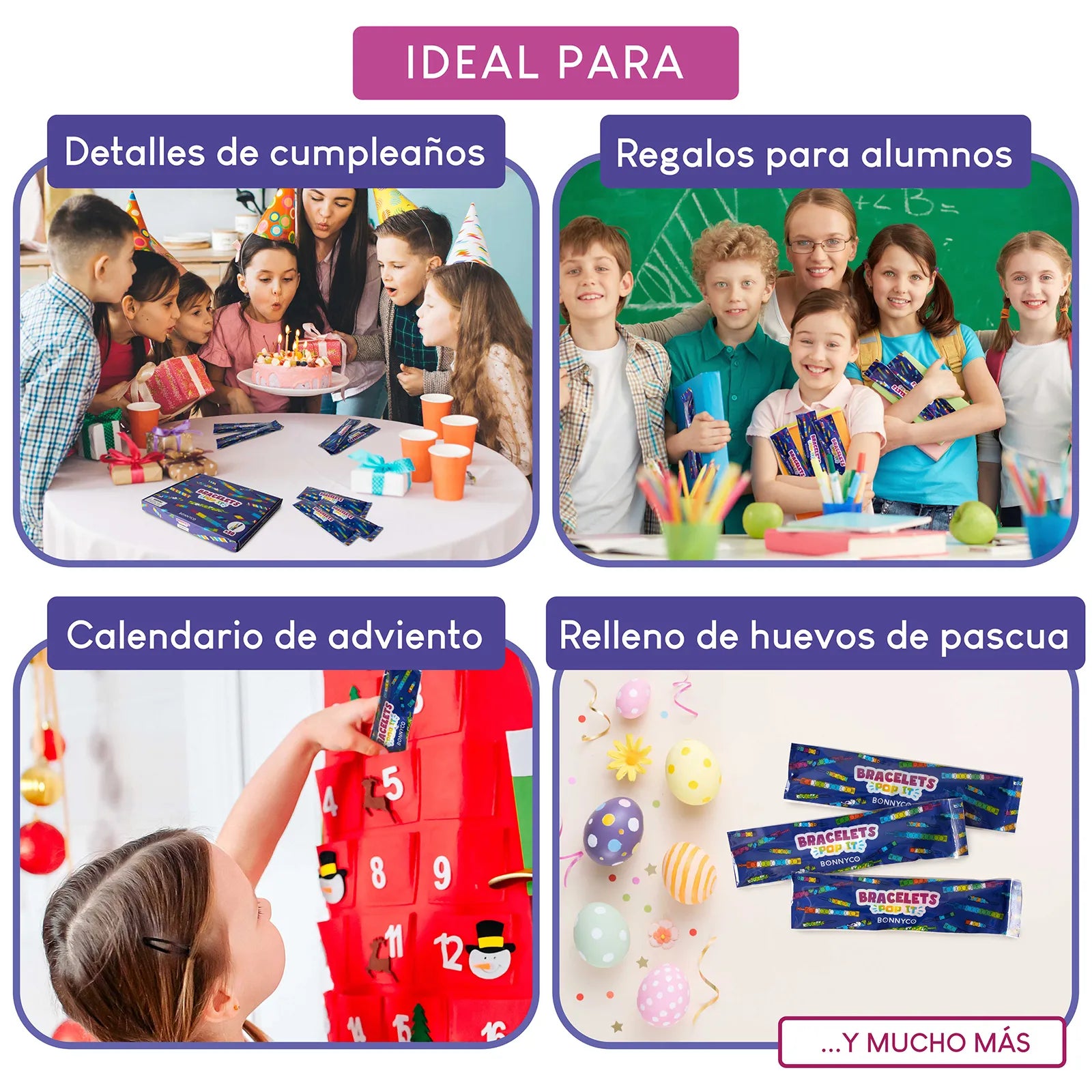 Pulseras Pop It con Llaveros