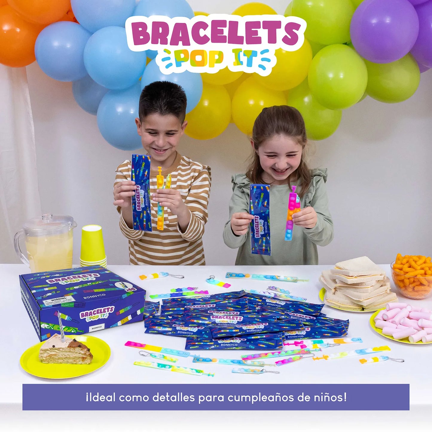 Pulseras Pop It con Llaveros