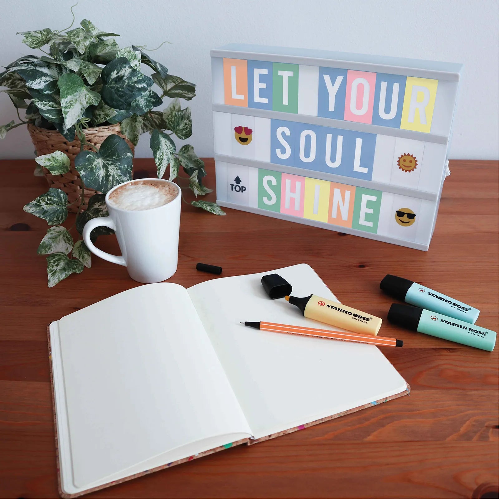 Caja de Luz con Letras - Blue