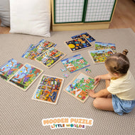 Puzzles de Madera de 24 Piezas con Diferentes Escenas
